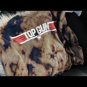 Top gun tie dye crew neck.